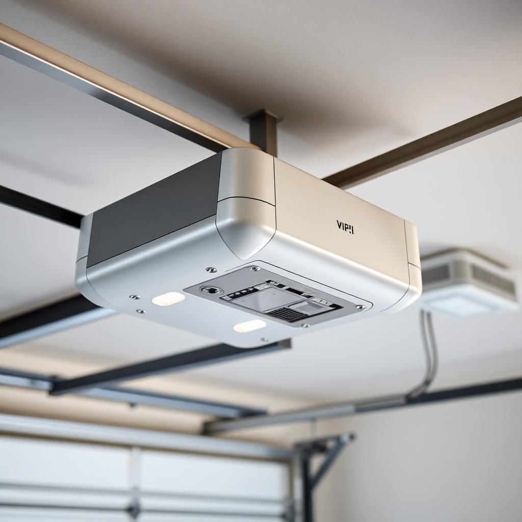 Garage door opener motor unit professionally installed